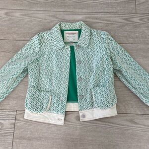 Anthropology Cartonnier women’s summer lace jean jacket Size. Size: S